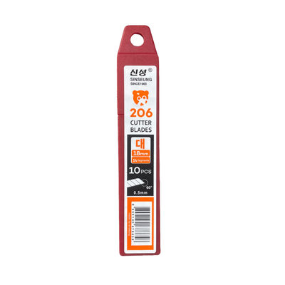 kupować L206 Noż 18 mm SK2 Noże do cięcia ze stali węglowej Uniwersalne 0,5 mm 14-segment 60° produkcja online
