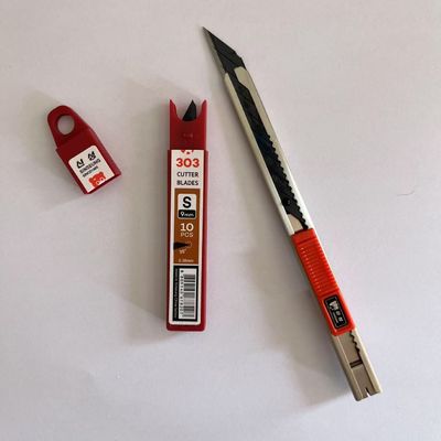 kupować Ostrza do noży o grubości 0,38 mm, 9 mm, wykonane ze stali wysokowęglowej SK2, zapewniające wydajność cięcia produkcja online