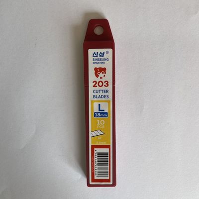 Ergonomiczne ostrza łamane 18mm, kąt 60 stopni, grubość 0,5mm