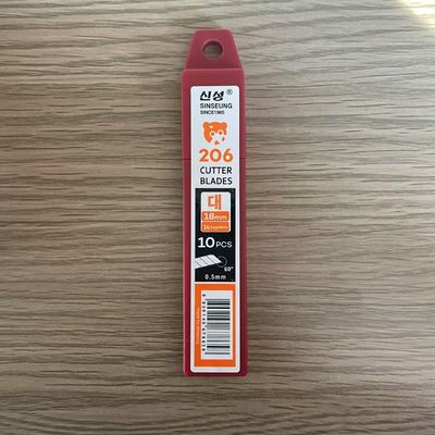 Profesjonalne 18 mm ostrze do gładkiego i precyzyjnego cięcia szerokość 18 mm grubość 0,5 mm