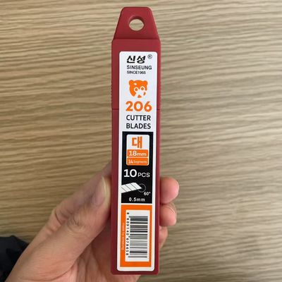 Długotrwałe ostrza noża 18 mm 14 segmentów grubość 0,5 mm trwała konstrukcja