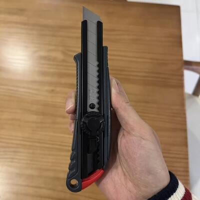 Nóż uniwersalny z aluminiową rękojeścią 18mm, ostrze ze stali wysokowęglowej 160-45mm, niezbędne narzędzia tnące do warsztatu i budownictwa